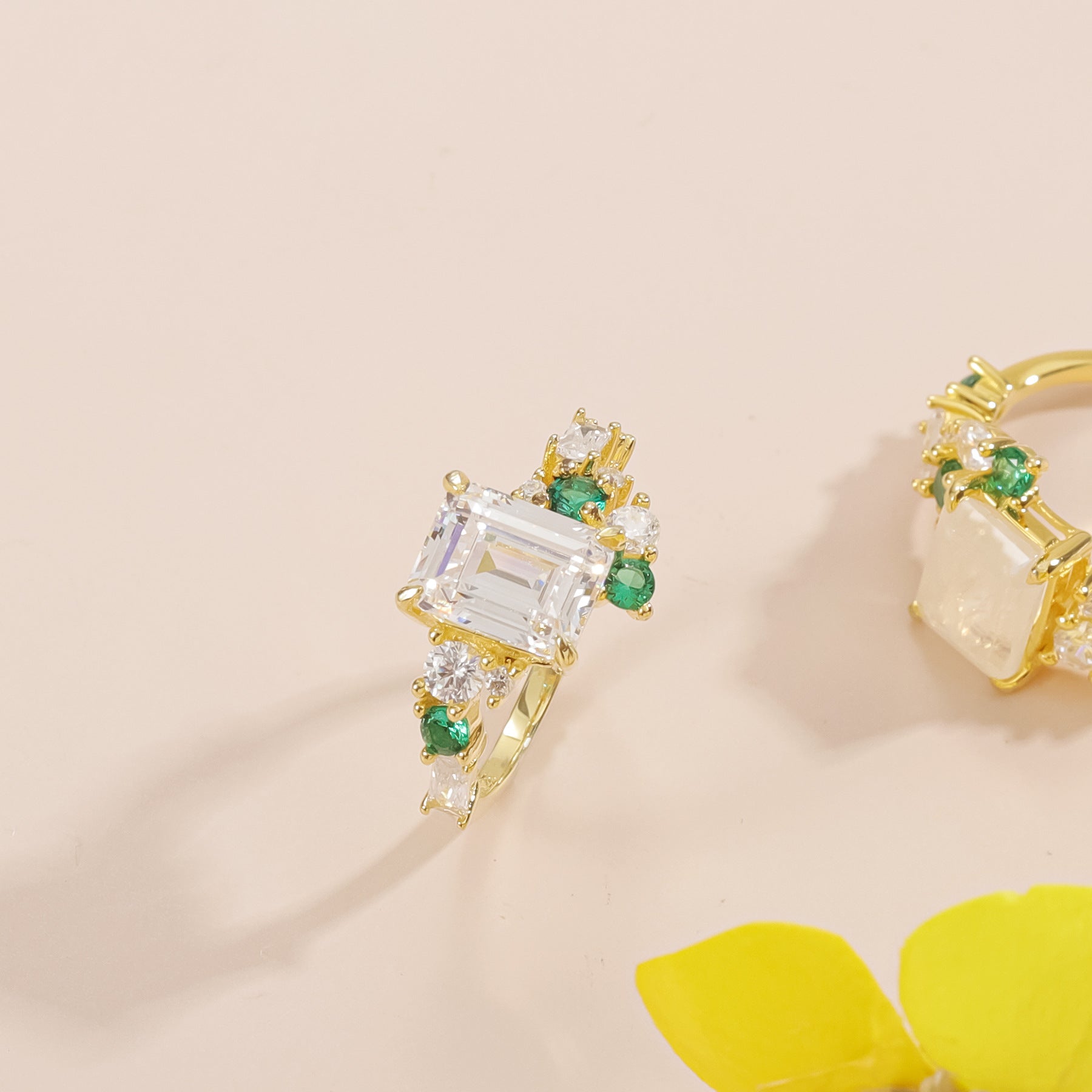 Celestia Garden Moissanite Ring
