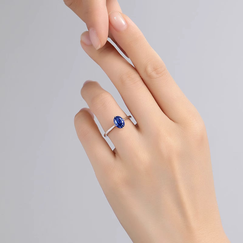 Midnight Grace Sapphire Ring Set