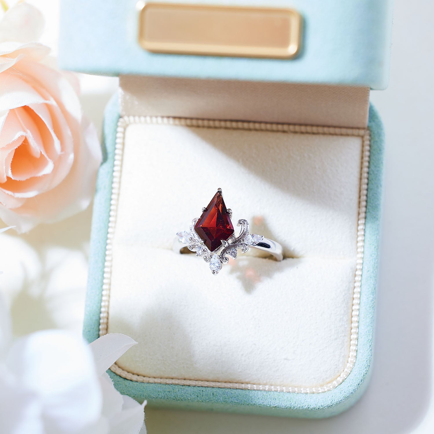 Ember Sovereign Red Garnet Ring