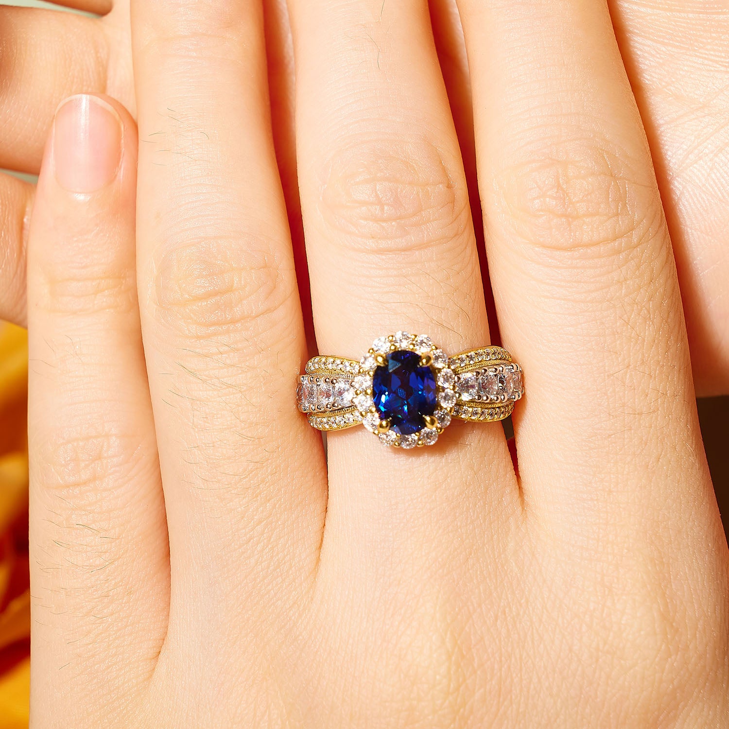 Royal Oval Sapphire Ring