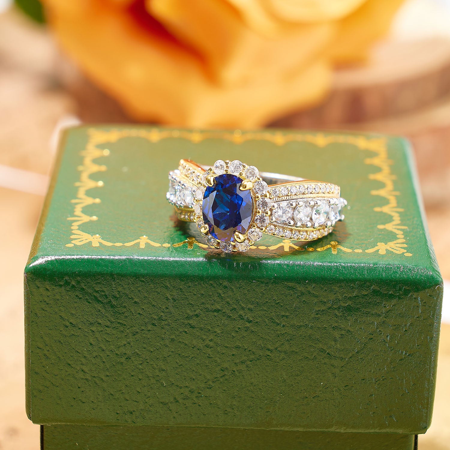 Royal Oval Sapphire Ring