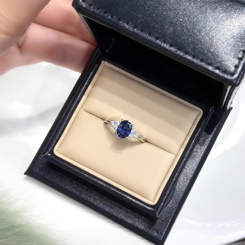 Ocean Oval Sapphire Ring