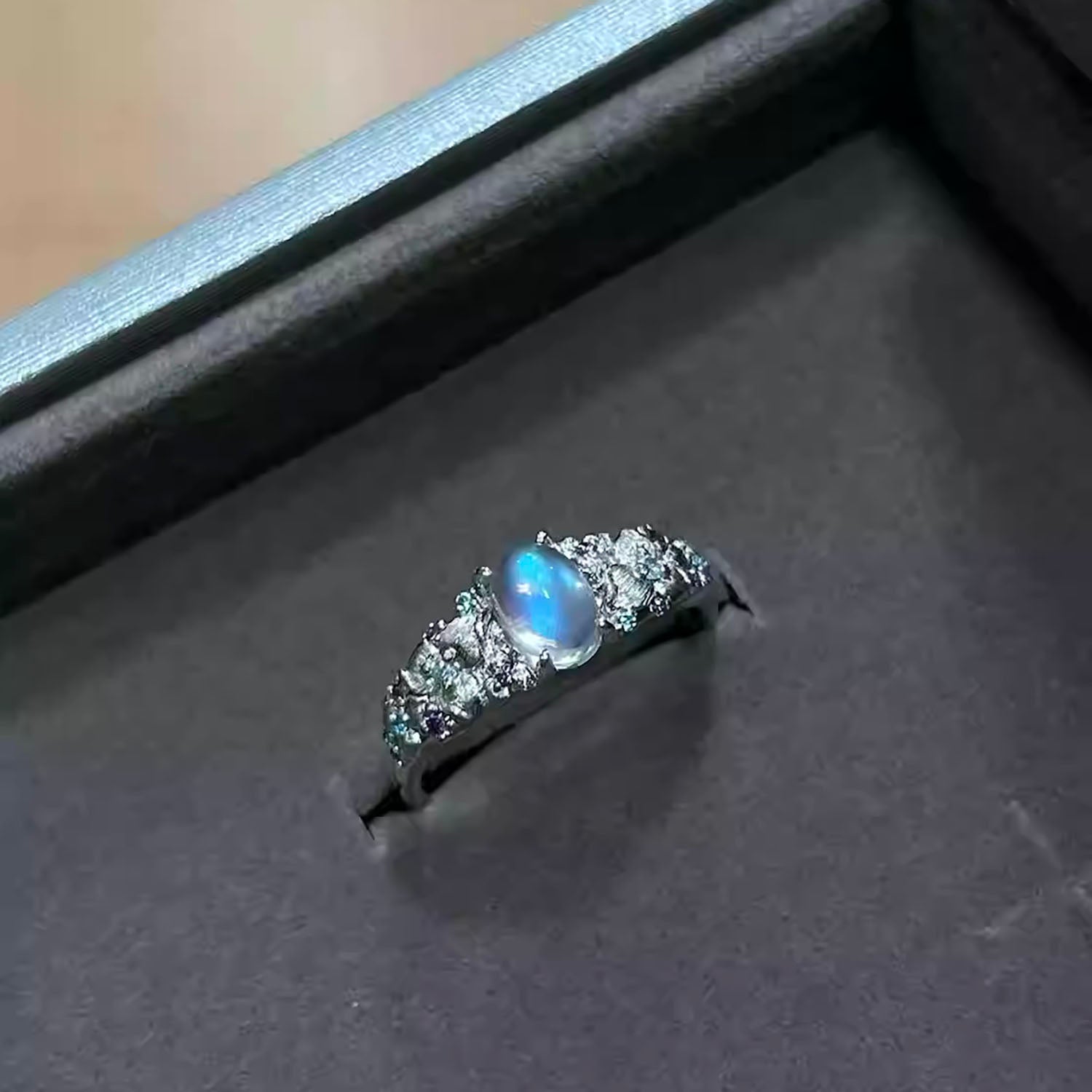 Aurora Moonstone Ring