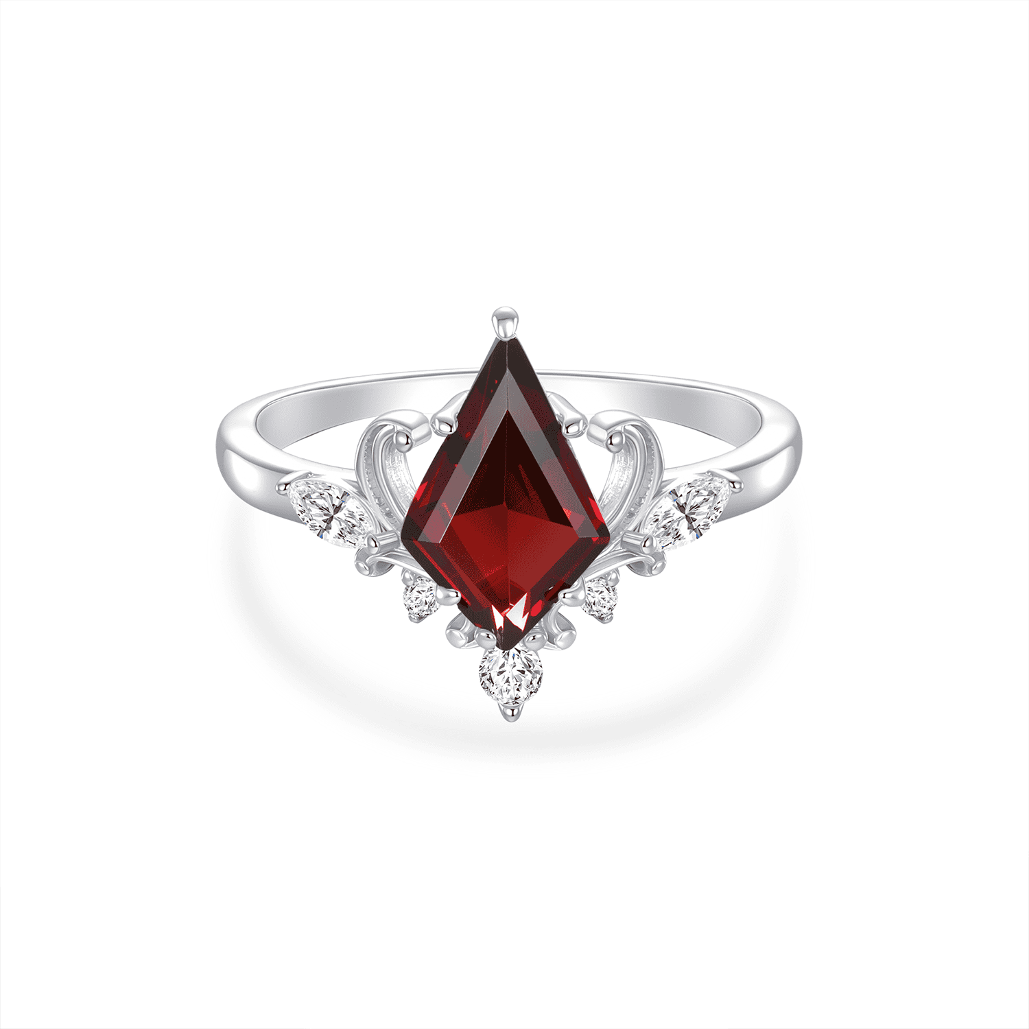 Ember Sovereign Red Garnet Ring