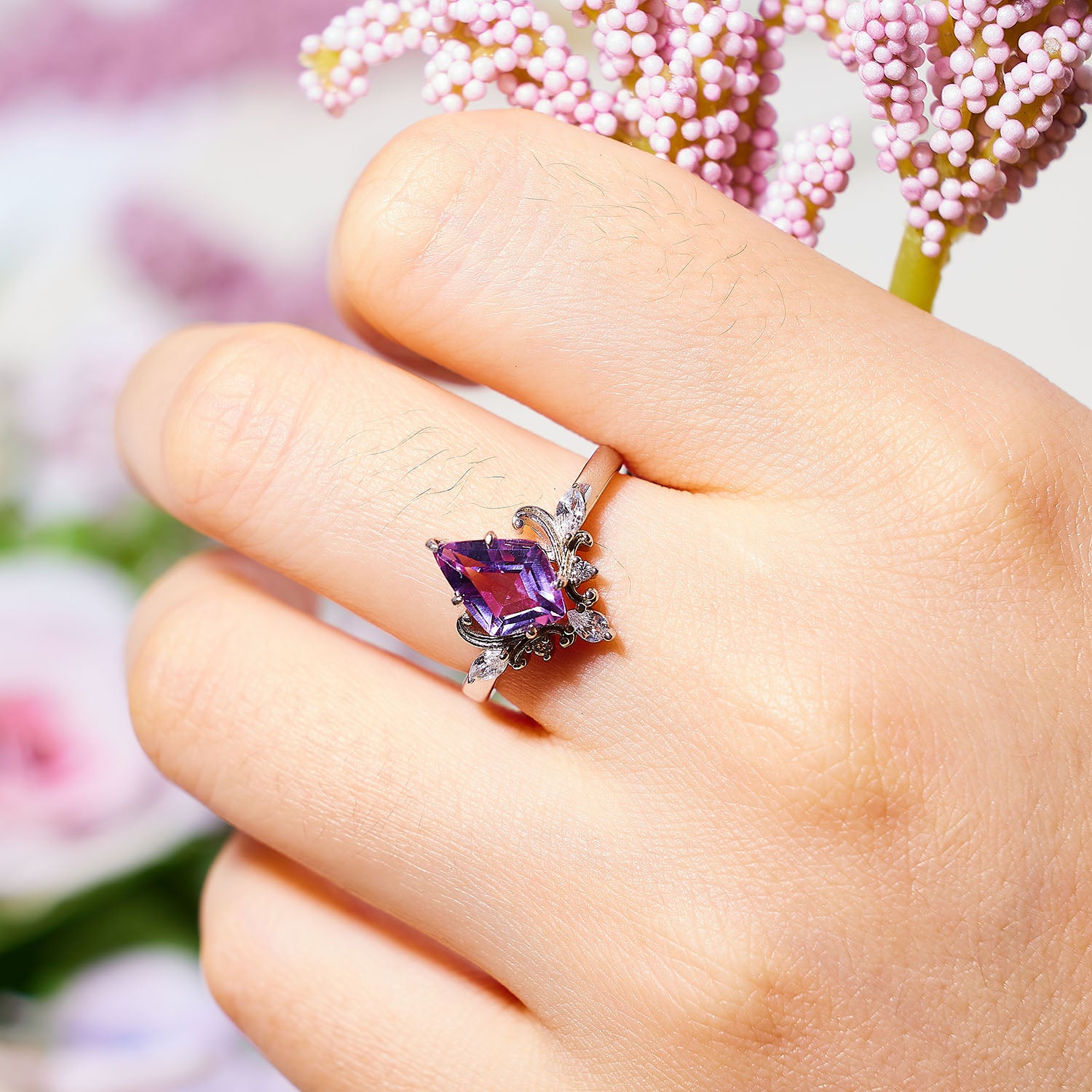 Enchanted Twilight Amethyst Ring
