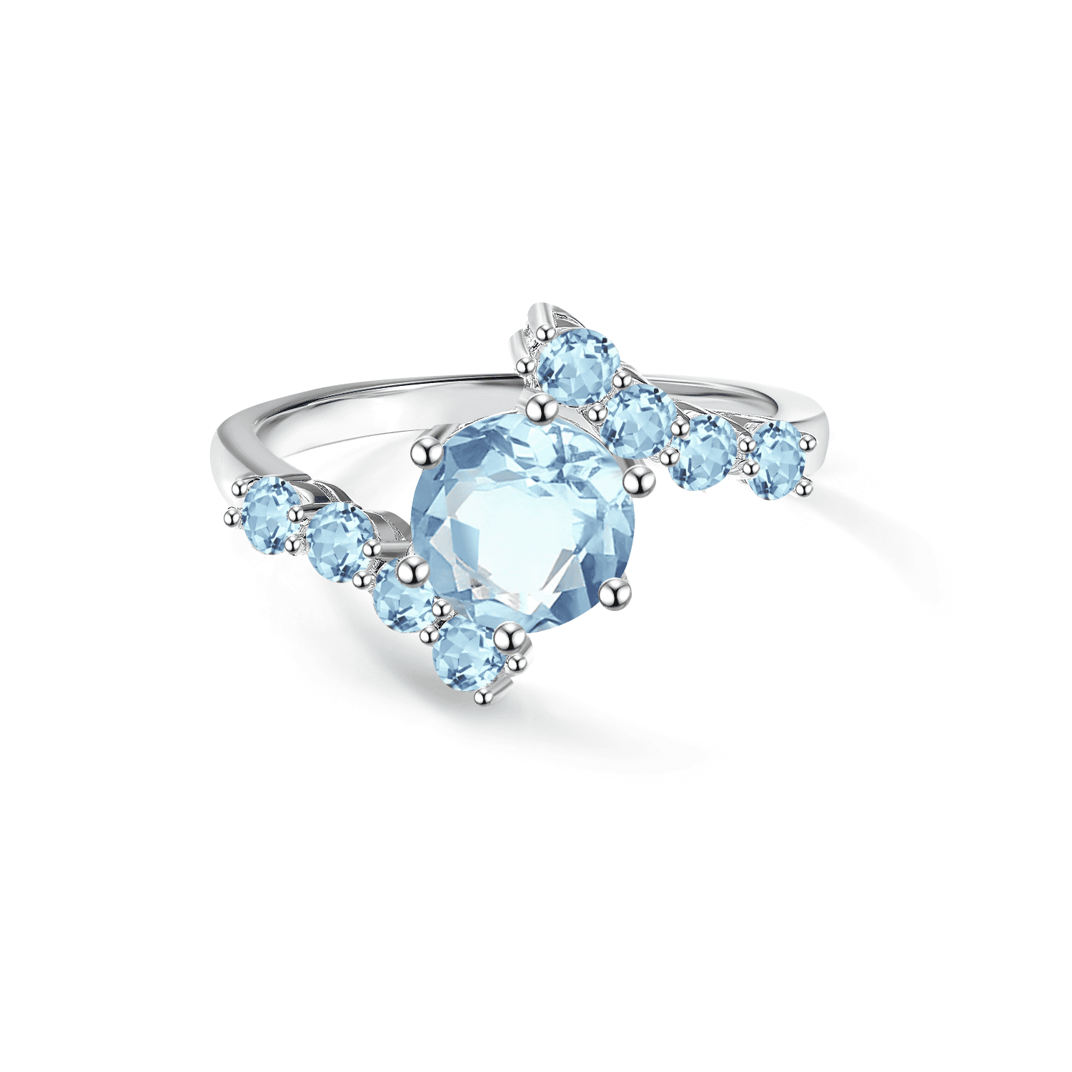 Celestine Topaz Ring