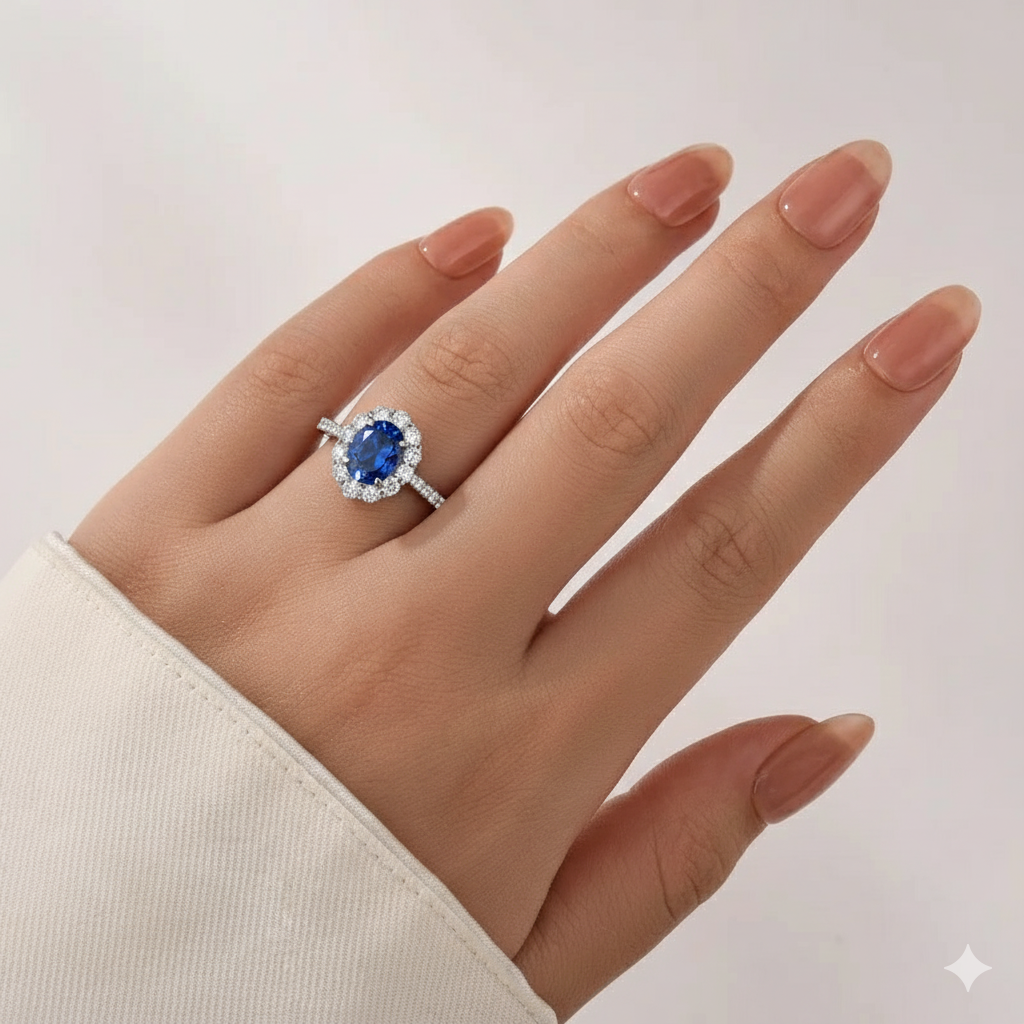 Celestial Grace Sapphire Ring