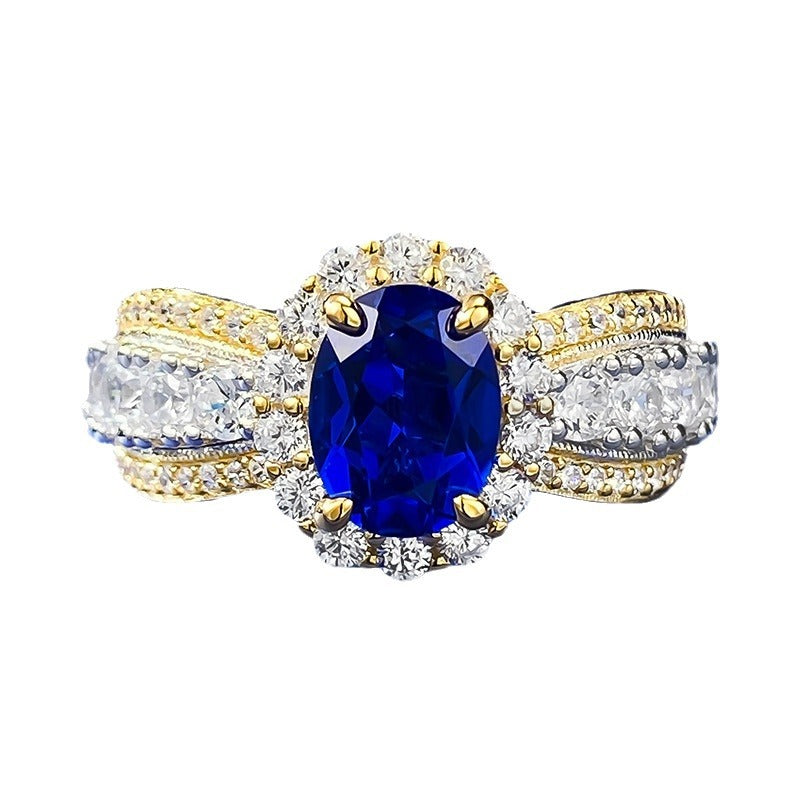 Royal Oval Sapphire Ring