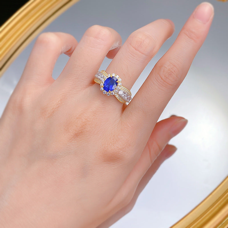 Royal Oval Sapphire Ring