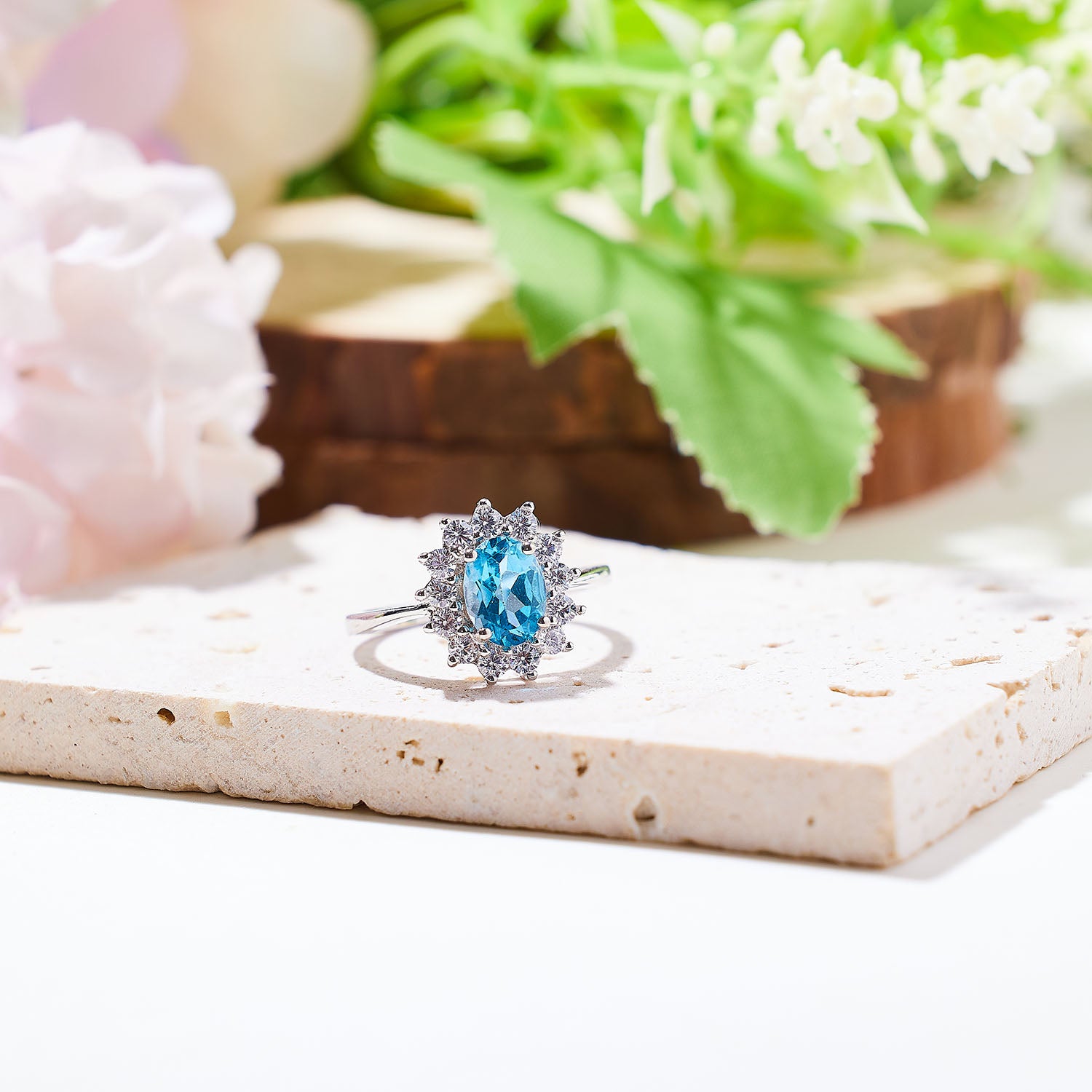 Blisscrown Topaz Ring