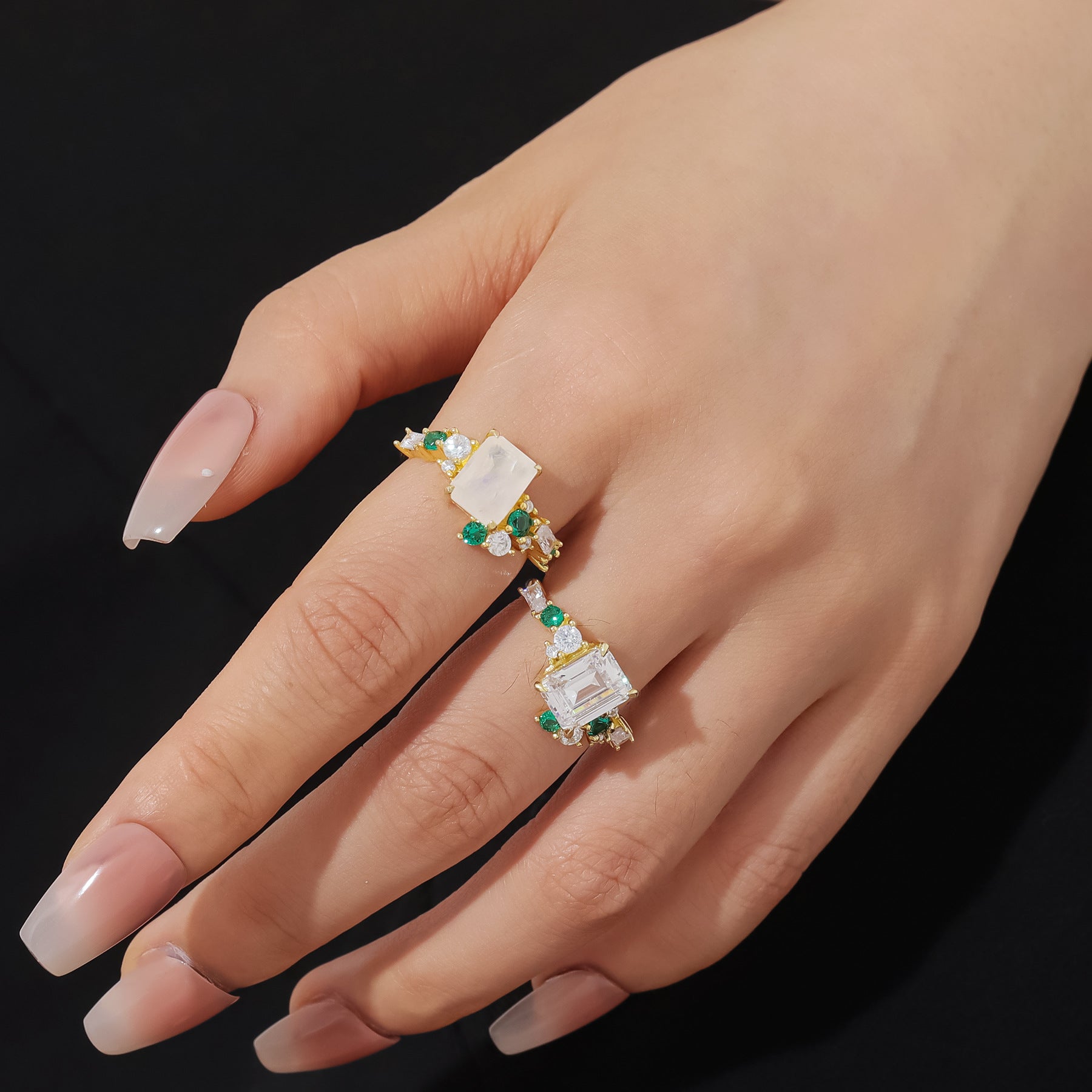 Celestia Garden Moissanite Ring