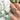 Wisteria Leafy Moss Agate Ring Set