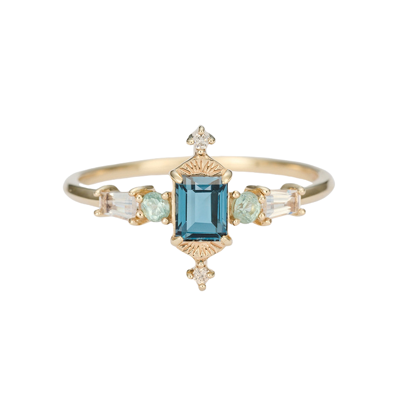 Serene Topaz Ring