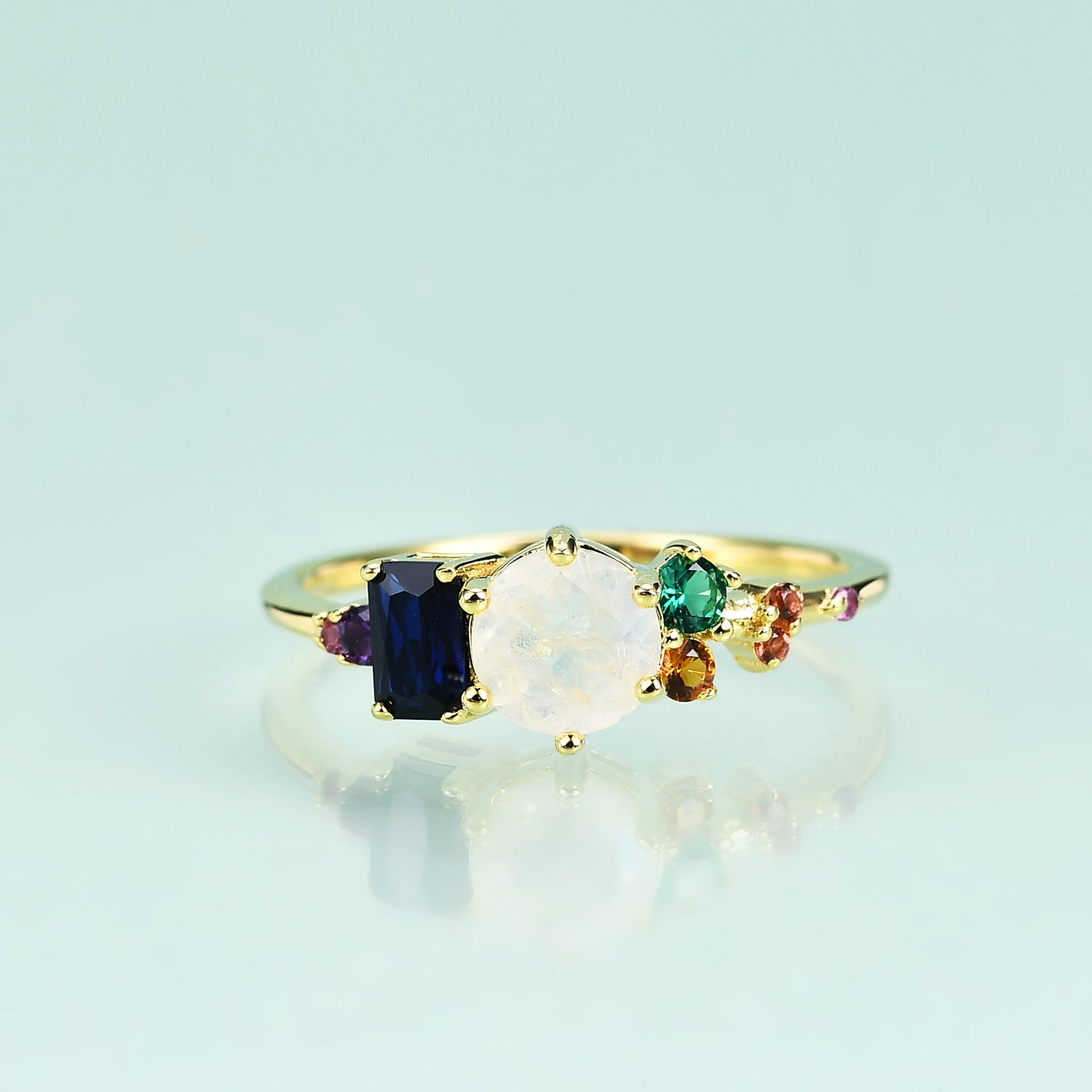 Iris Moonstone Ring