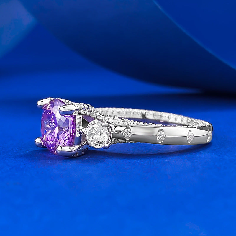 Purple Diamond Ring