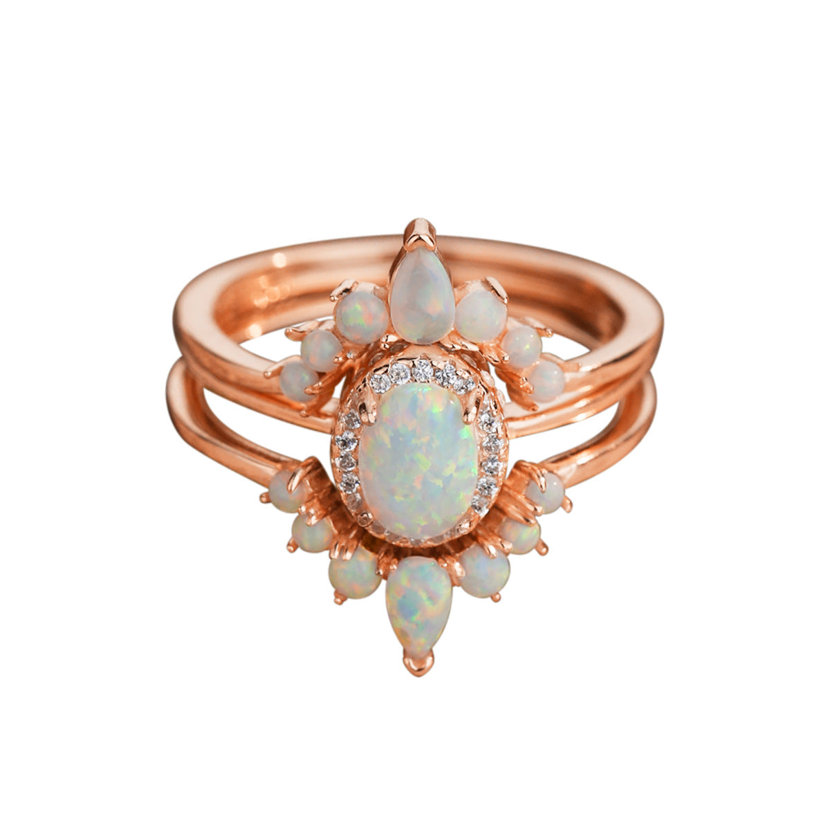 Ophelia Opal Ring Set