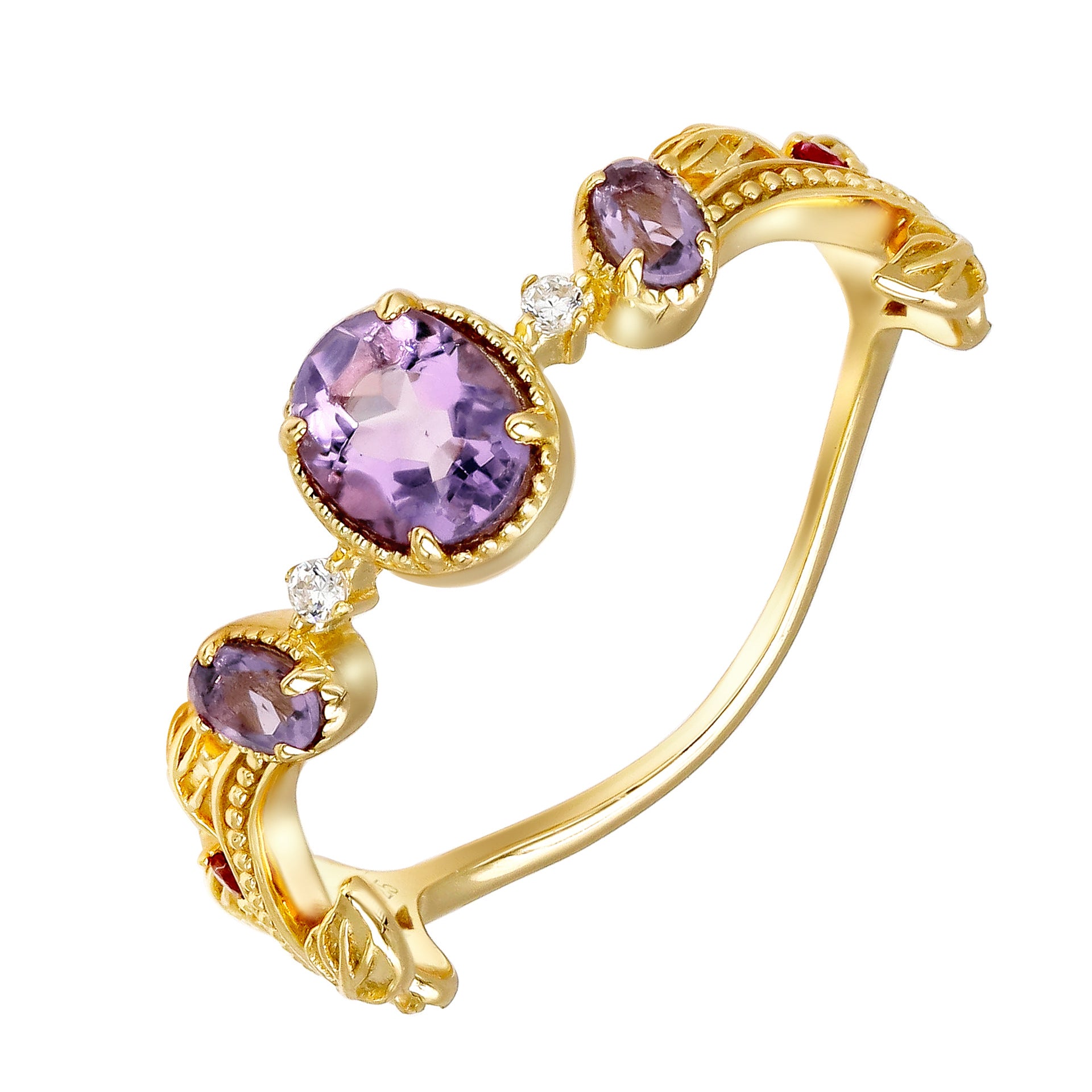 Dahlia Amethyst Ring