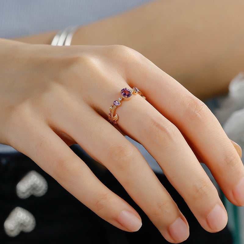 Dahlia Amethyst Ring