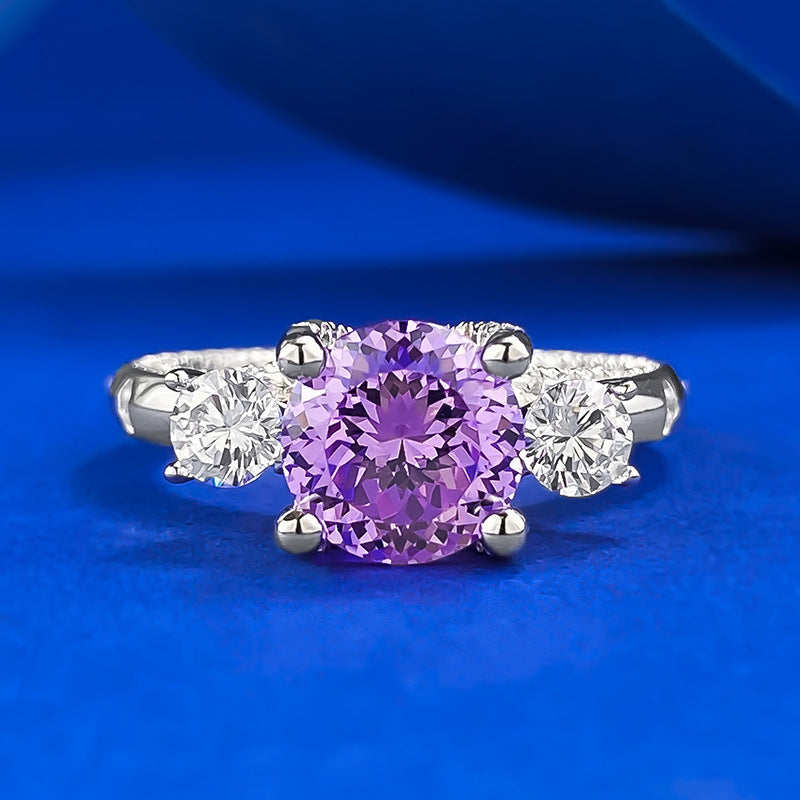 Purple Diamond Ring