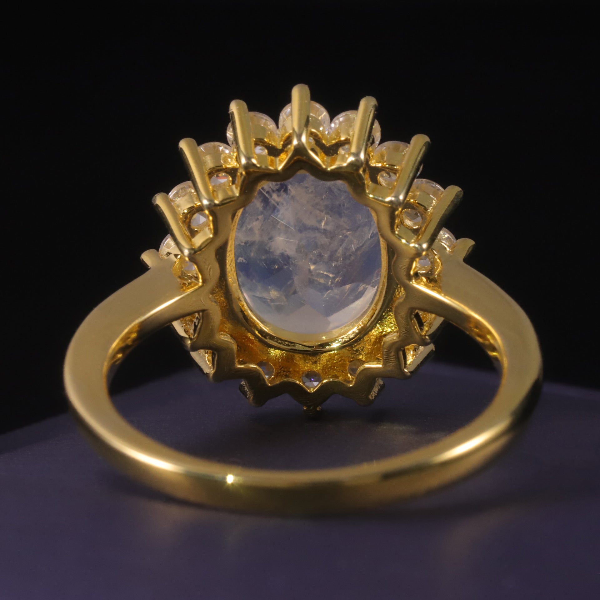 sunflower Moonstone Ring