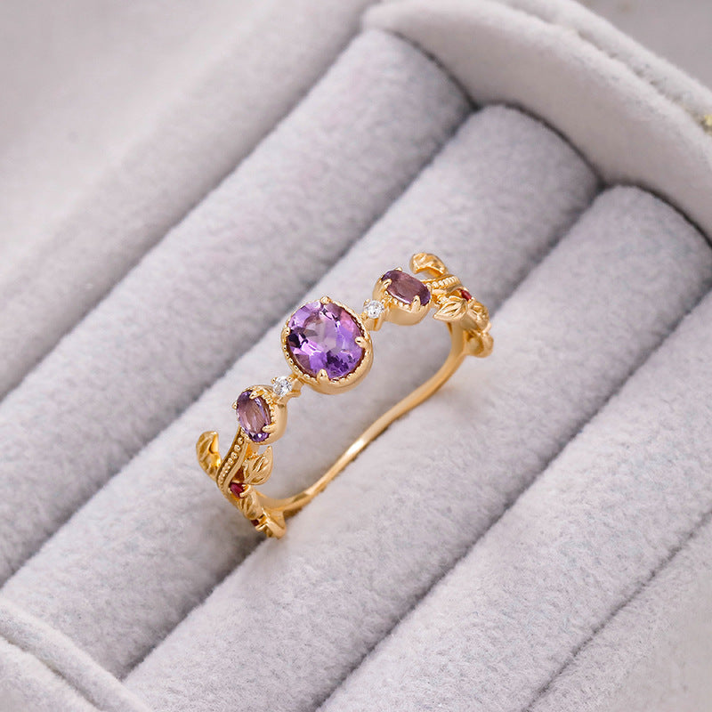 Dahlia Amethyst Ring