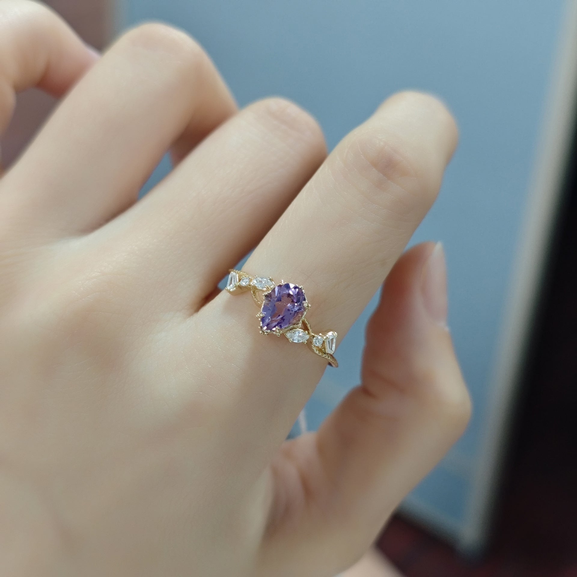 Star Amethyst Ring