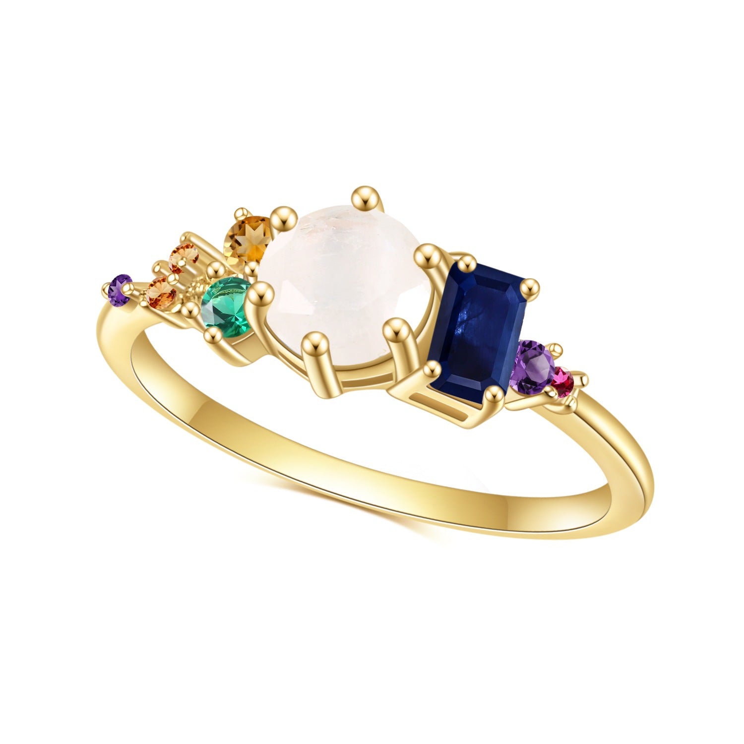 Iris Moonstone Ring