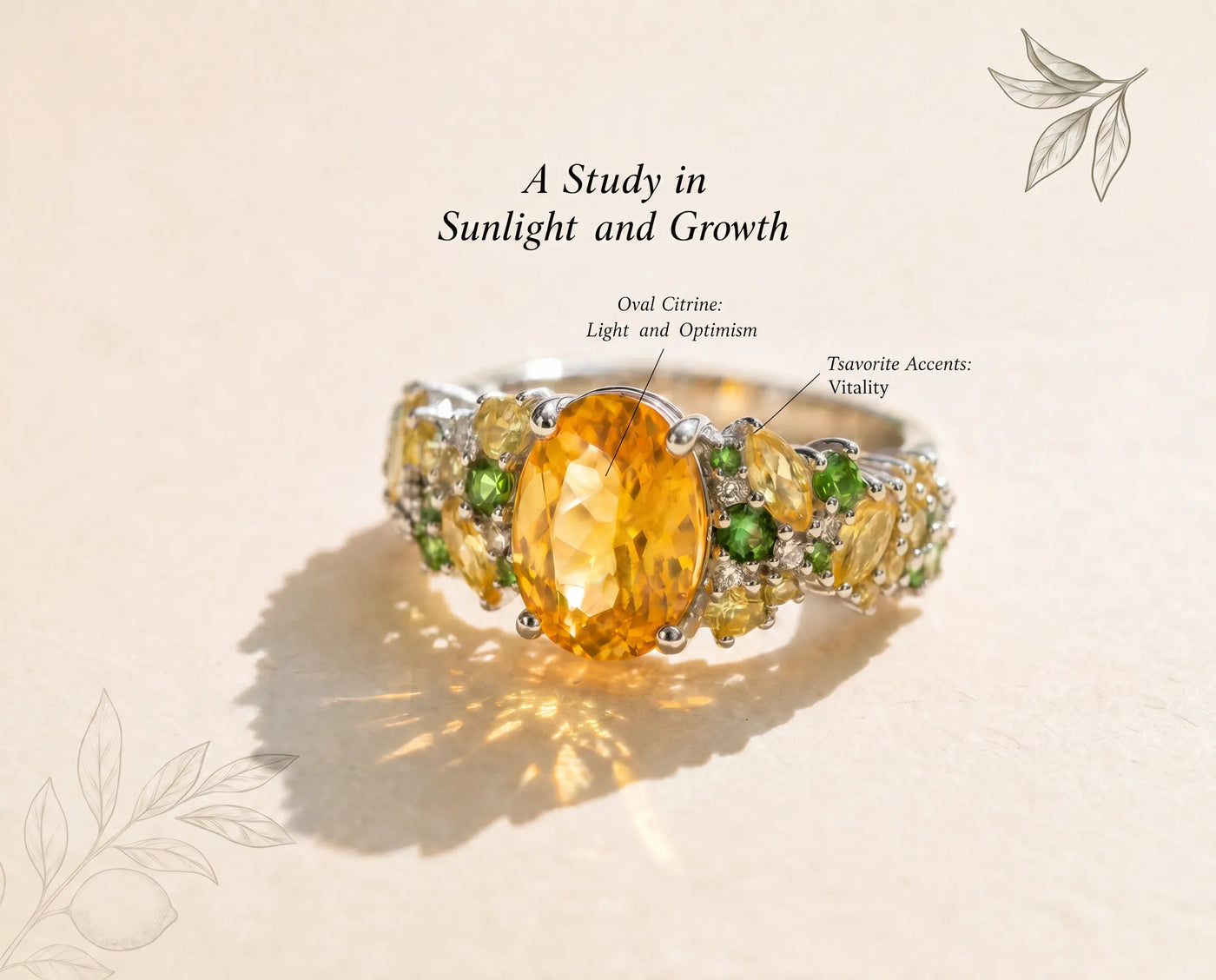 Sunlight, translated into gemstone