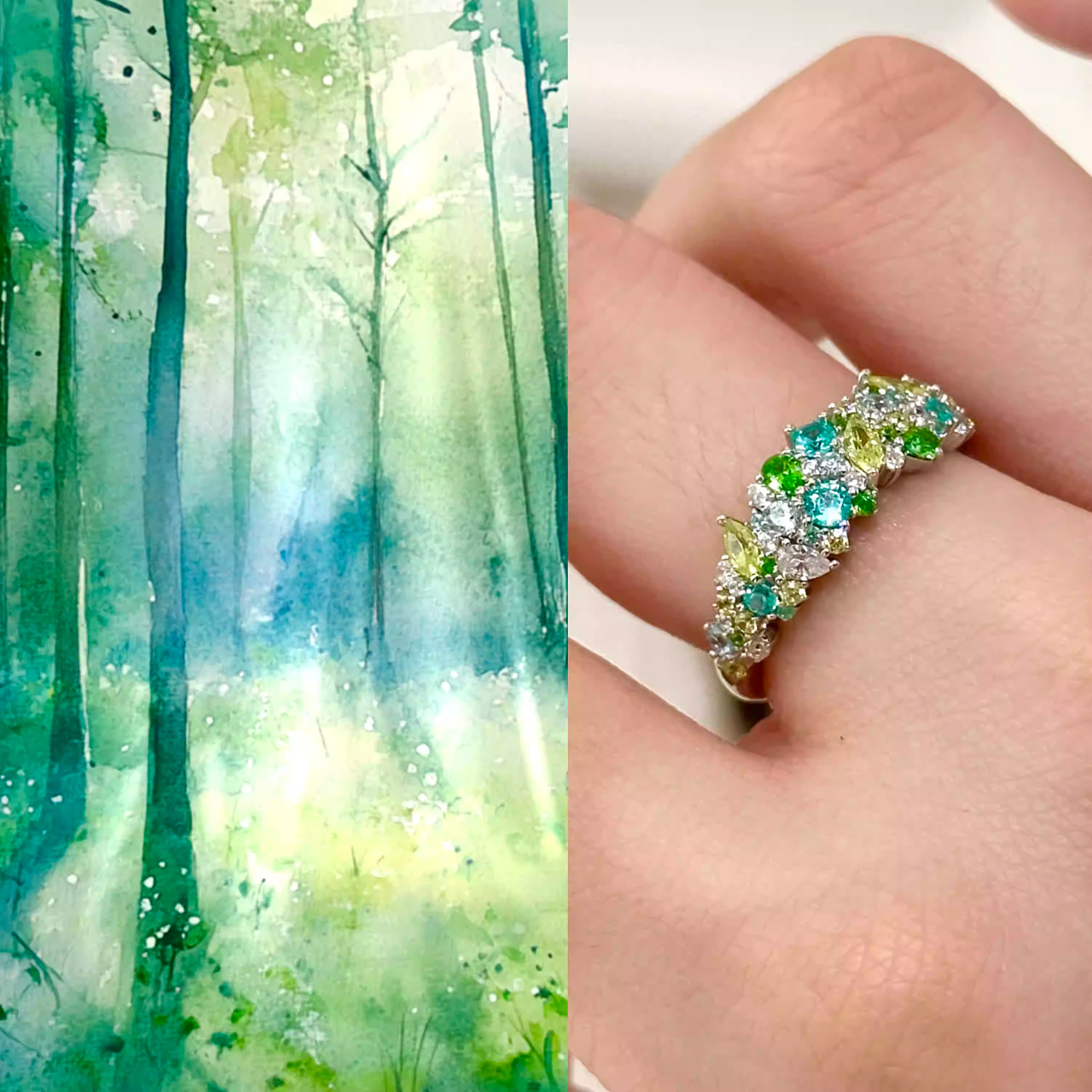 Verdant Halo Ring