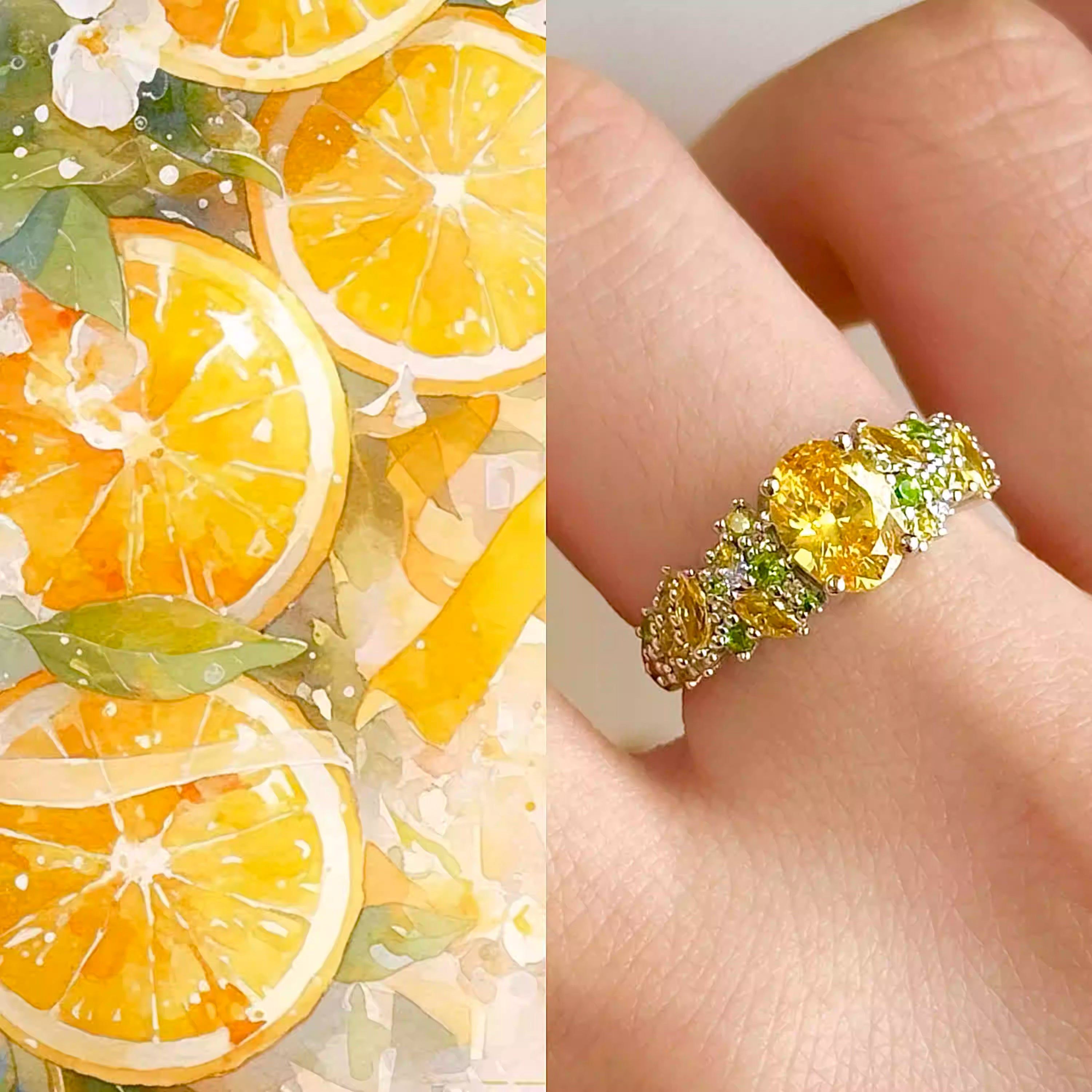 Lemon Glow Ring