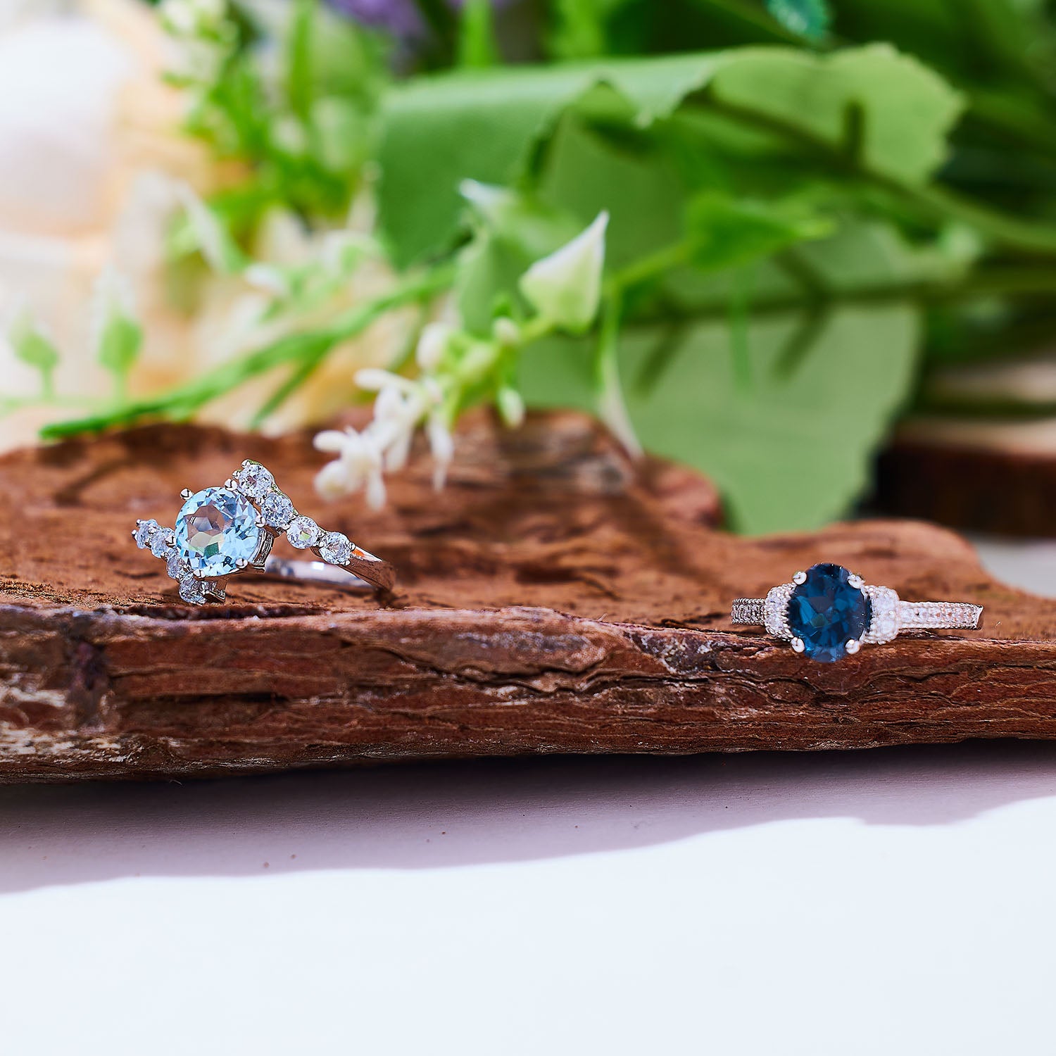 Celestine Topaz Ring
